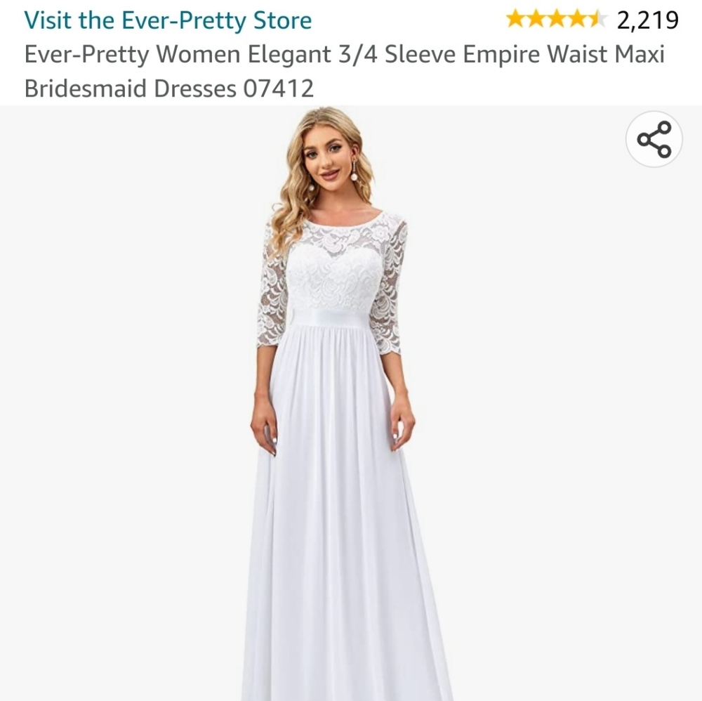 Ever pretty White Dress.